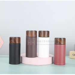 木紋蓋保溫杯-2H-CUP-0038